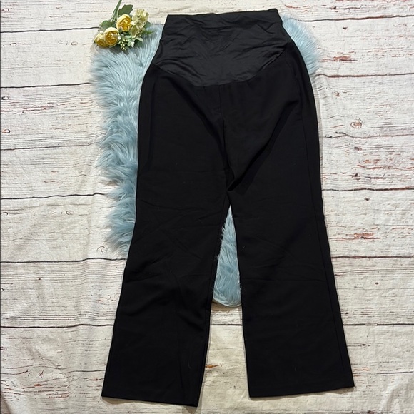 LOFT Maternity Black Trouser Dress Pants sz 12 - Picture 1 of 7